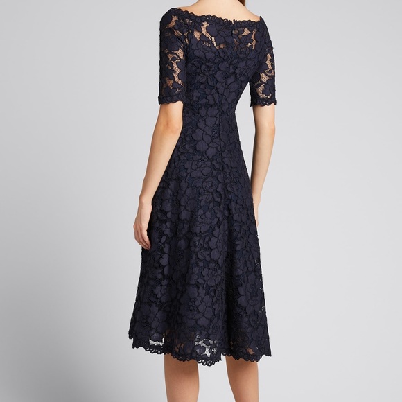 Teri Jon by Rickie Freeman Off Shoulder Dress. Size 6. $650. - Picture 7 of 11